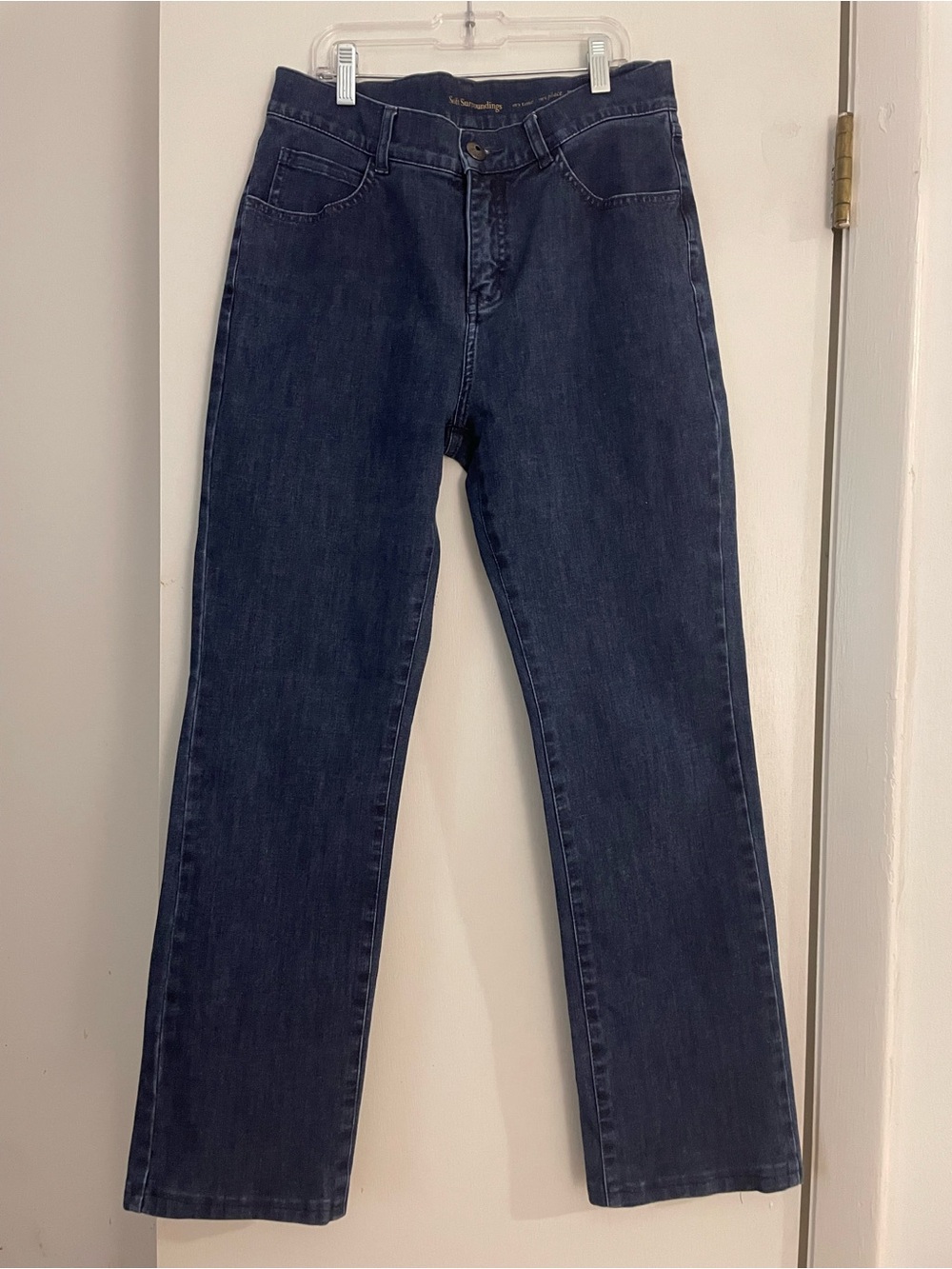 Soft Surroundings dark wash bootcut denim jeans